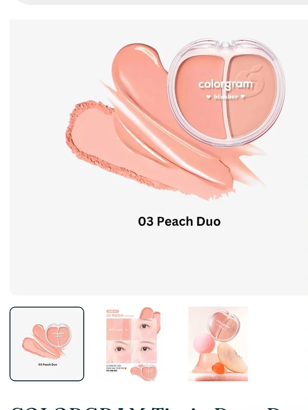 Colorgram Tintin Dory Duo Blusher - Tangerine Duo